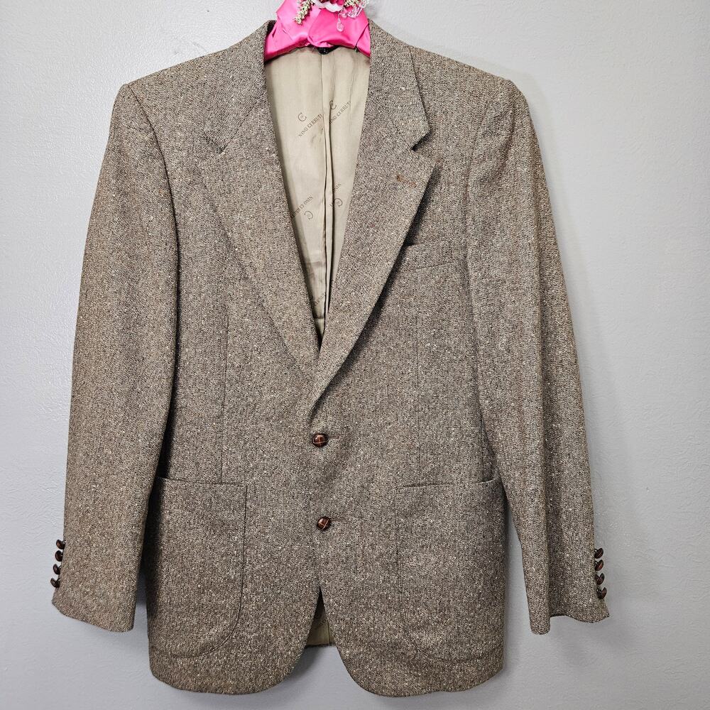 Vintage NinoCerruti RueRoyale Wallachs Tweed Sport Coat Academia Retro Prof Prep